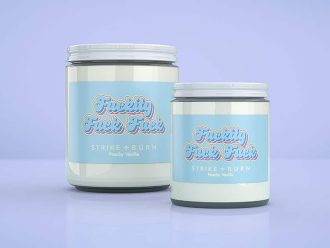 Fuckity Fuck Fuck adult humor birthday candle peach vanilla with zero-filter profanity attitude