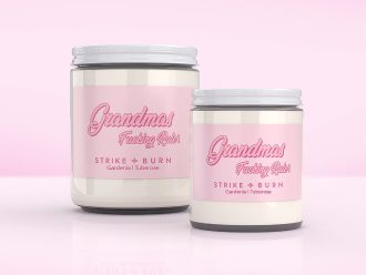 Grandmas Fucking Rule elegant floral birthday candle gardenia tuberose celebrating rad grandmas