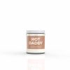 Hot Daddy Father's Day candle warm spice smoky teakwood  sandalwood wholesale bulk dad gift brown label