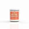 Confidence mood-boosting candle I'm Fucking Fabulous sweet peach  blend wholesale birthday gift
