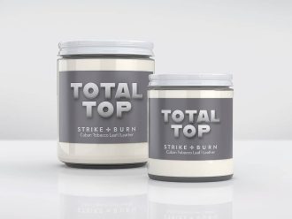 Total Top gay pride candle Cuban tobacco leather with dominant alpha powerhouse confidence vibes