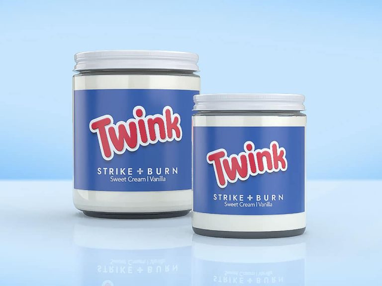 Twink sweet gay pride candle vanilla cream with smooth flirty  youthful charm playful vibes