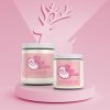 Big Nick Energy funny Christmas candle with cranberry birch currant scent in glass jar